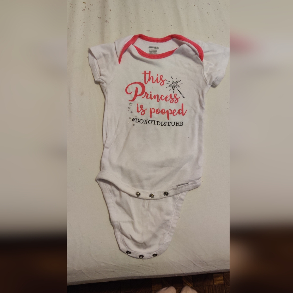 This Princess Is Pooped #Donotdisturb One Piece 6-9 Months Baby Girl